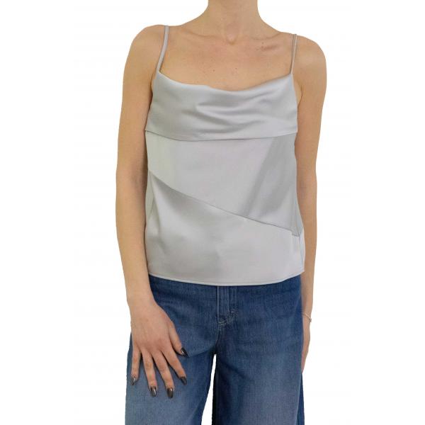 Top con scollo a cascata e spalline sottili Imperial